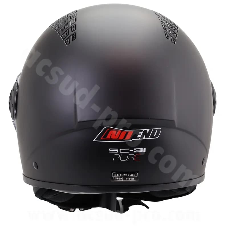 Casque jet SC-31 noir mat XXL 6