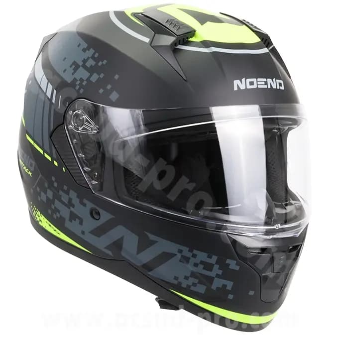 Casque intégral double écran Noend Attack SC-33 noir jaune XL 4