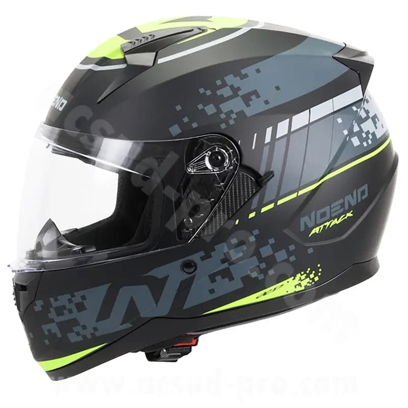 Casque intégral double écran Noend Attack SC-33 noir jaune XXL 2