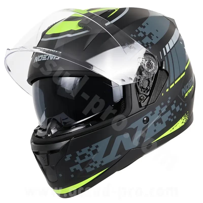 Casque intégral double écran Noend Attack SC-33 noir jaune XXL 7