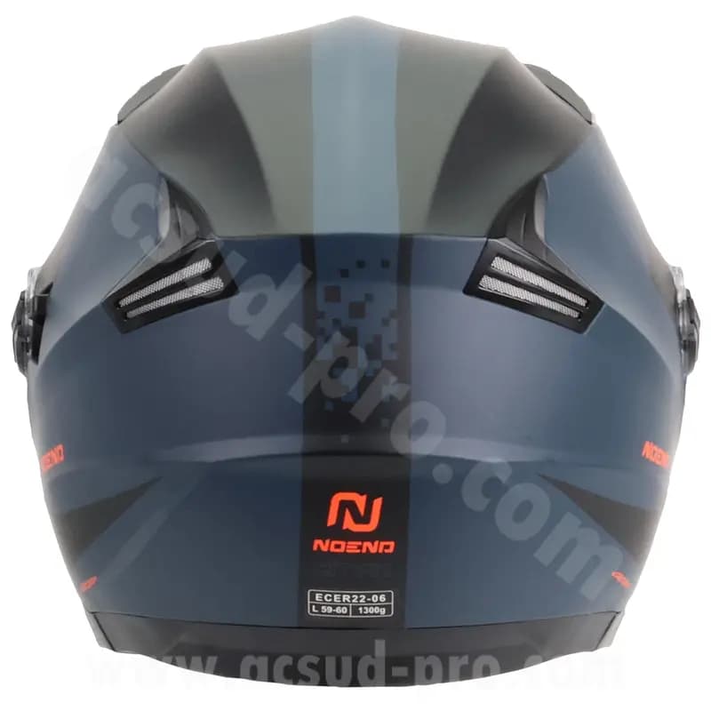 Casque jet City-X noir bleu double écran taille S 6