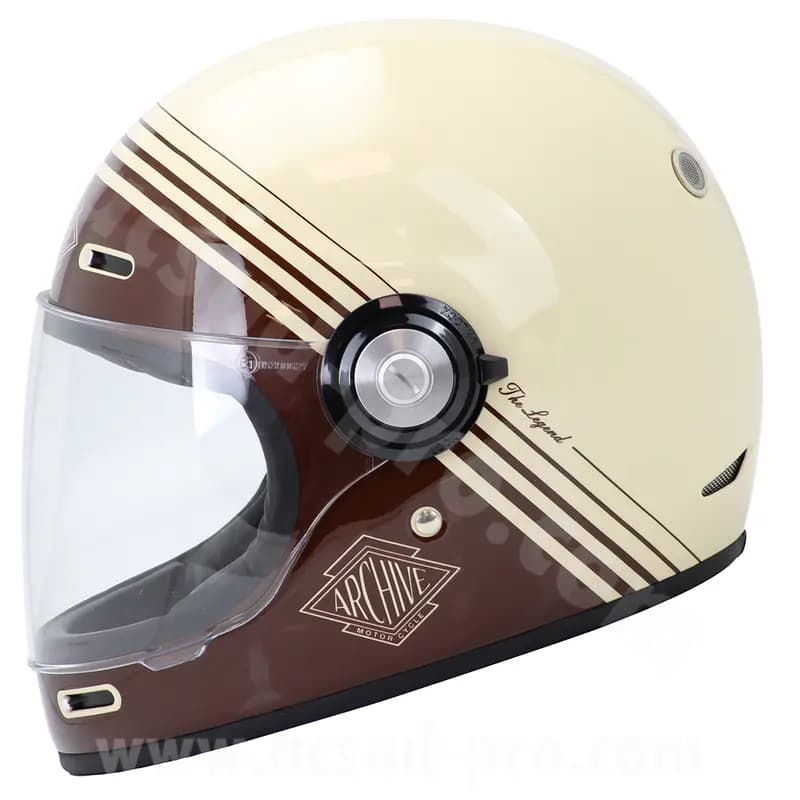 Casque intégral Archive Vintage The Legend fibre brown taille XXL 3