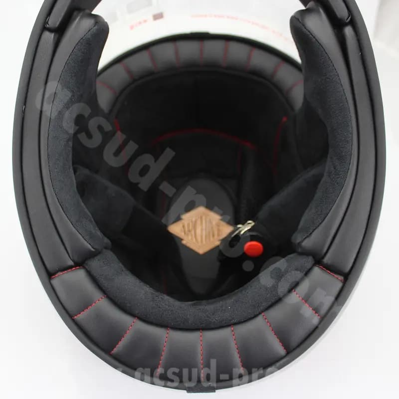 Casque intégral Archive Vintage The Legend fibre rouge mat XXL 7