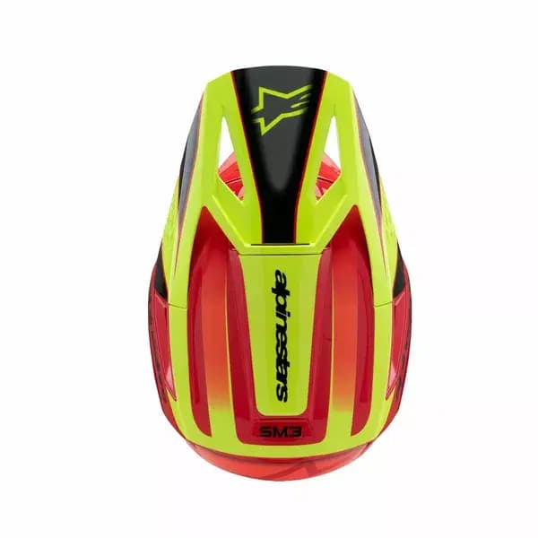 Casque ALPINESTARS Youth SM3 Fray rouge/jaune/noir 2