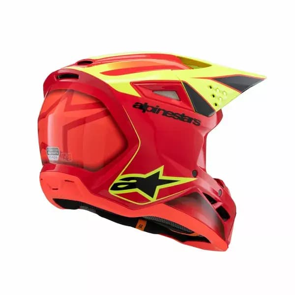 Casque ALPINESTARS Youth SM3 Fray rouge/jaune/noir 7