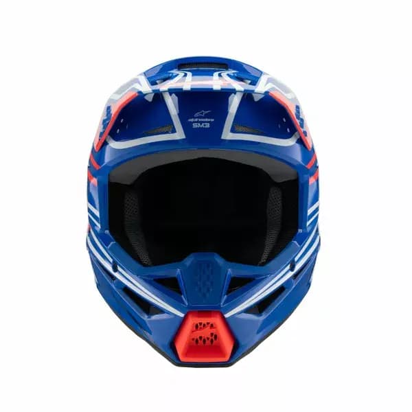 Casque ALPINESTARS Youth SM3 Wurx Bleu/Rouge/Blanc 5