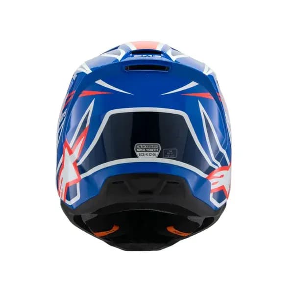 Casque ALPINESTARS Youth SM3 Wurx Bleu/Rouge/Blanc 10