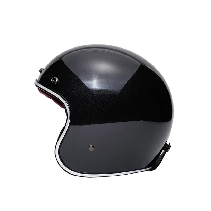 Casque Jet Marko THE CLASSIC Noir Rouge S 2