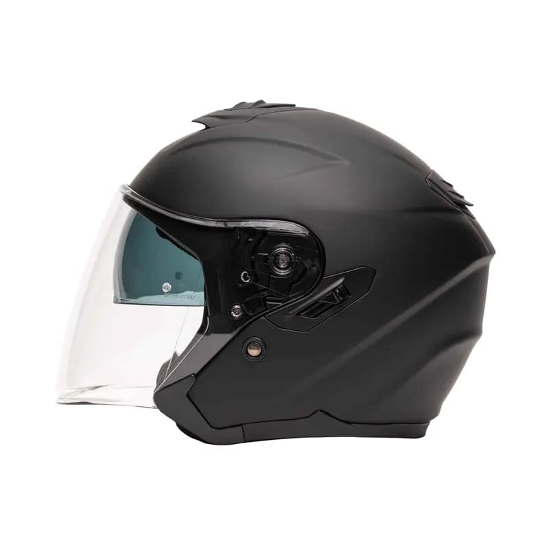 Casque Jet M-JET Fibre Noir Mat Marko 2