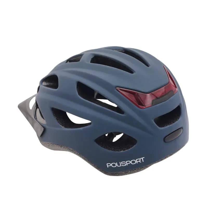 Casque vélo urbain Polisport Urbain-City Go bleu foncé mat taille 54-59 avec lumière intégrée 2