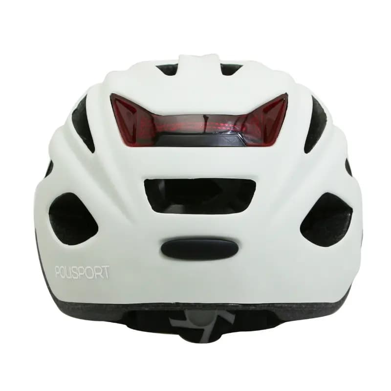 Casque vélo urbain Polisport City Go crème taille 58-61 avec lumière intégrée 5