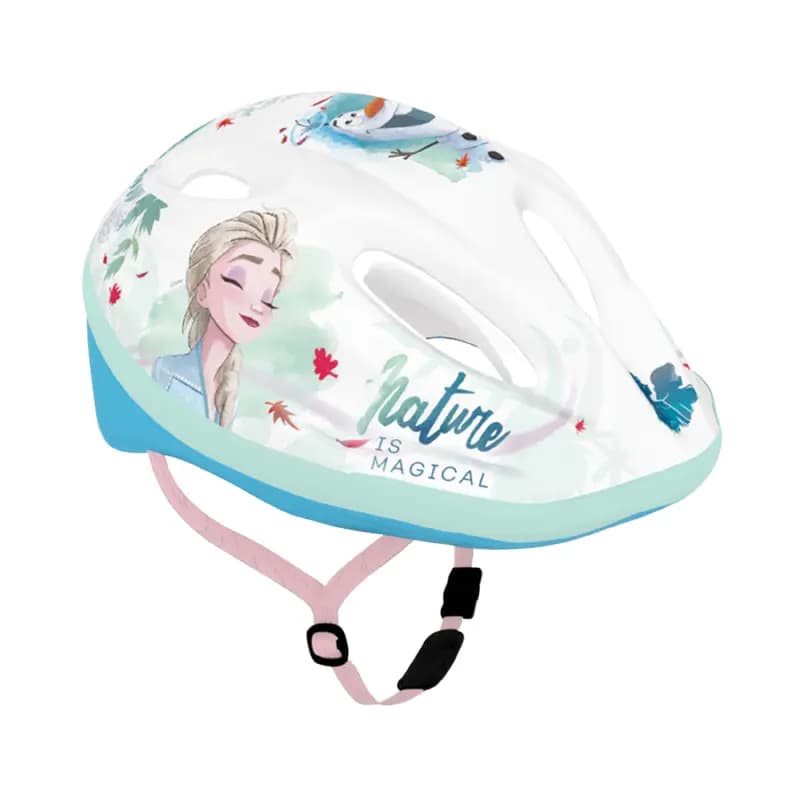 Casque vélo enfant Disney Frozen blanc taille 52-56
