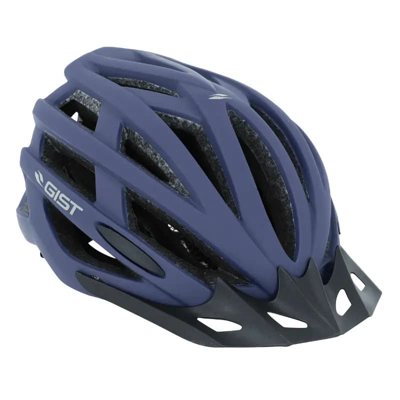 Casque vélo adulte GIST E-Bike Planet One Plus Urban bleu mat In-Mold 56-62 cm éclairage intégré