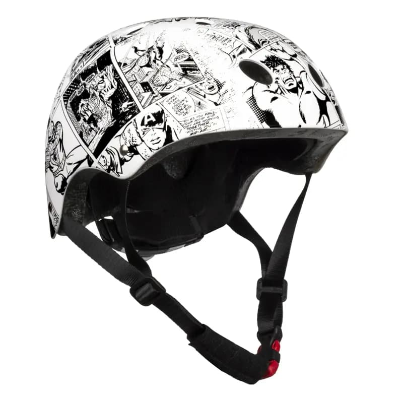 Casque vélo enfant Disney Avengers Comics blanc 54-58 cm