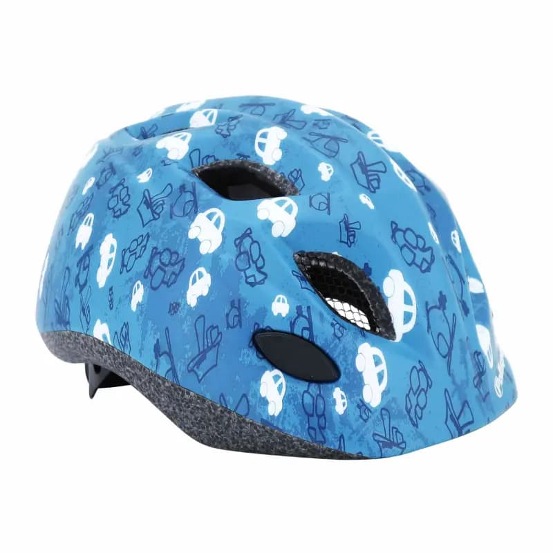 Casque vélo enfant Polisport Fun Trip bleu 48-52 cm avec molette et éclairage LED