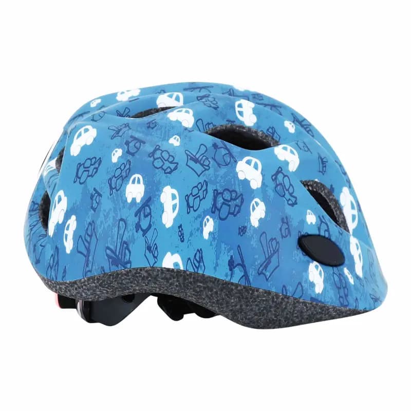 Casque vélo enfant Polisport Fun Trip bleu 48-52 cm avec molette et éclairage LED 8