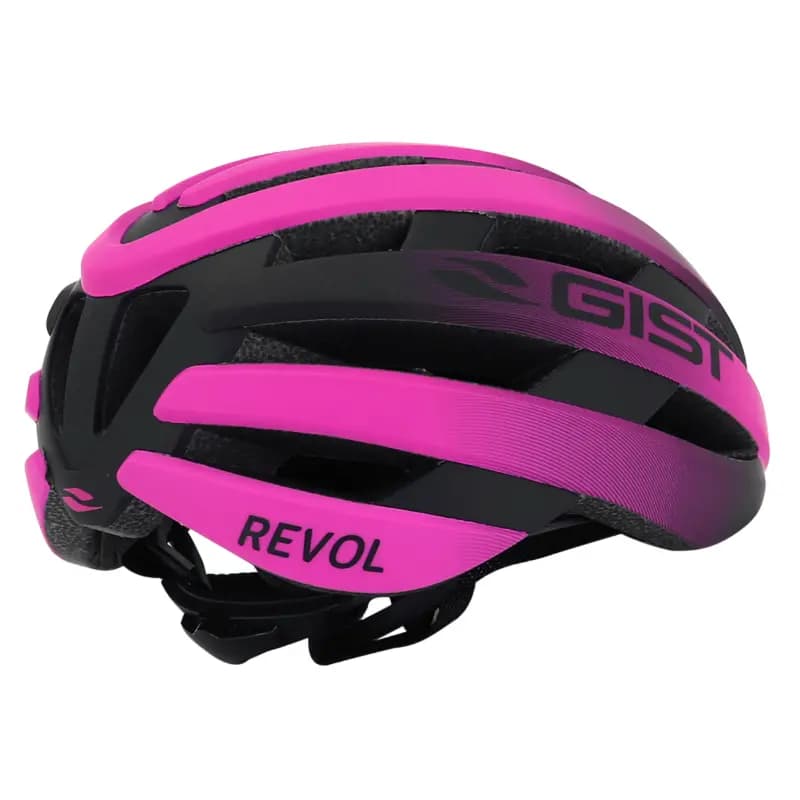 Casque vélo route Gist Revol fuschia-noir femme et junior taille 52-55 7