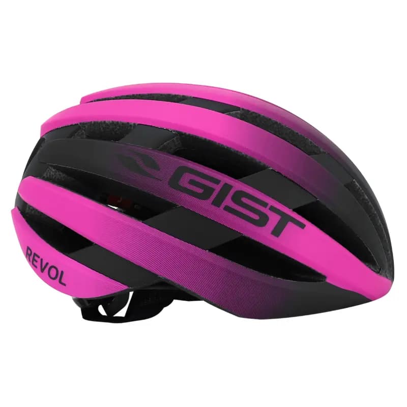 Casque vélo route Gist Revol fuschia-noir femme et junior taille 52-55 8