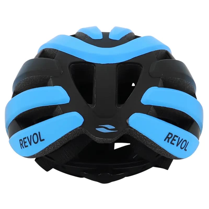 Casque vélo adulte GIST Route Revol bleu-noir femme et junior full in-mold taille 54-58 6