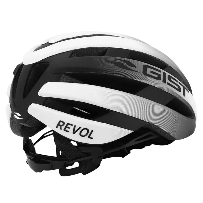 Casque vélo route Gist Revol blanc-noir femme junior taille 52-55 7