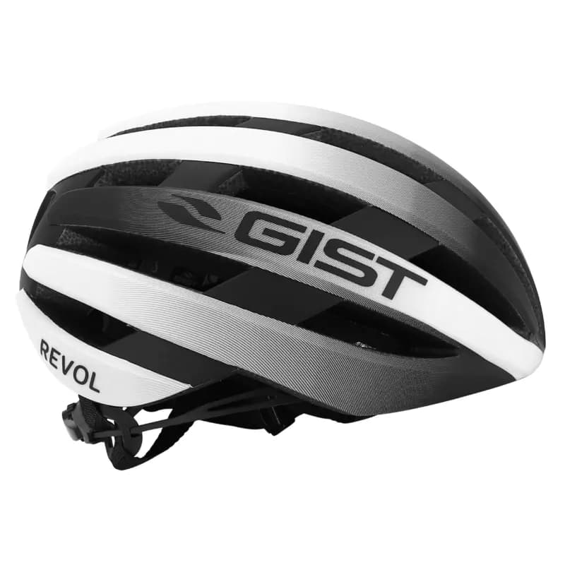 Casque vélo route Gist Revol blanc-noir femme junior taille 52-55 8