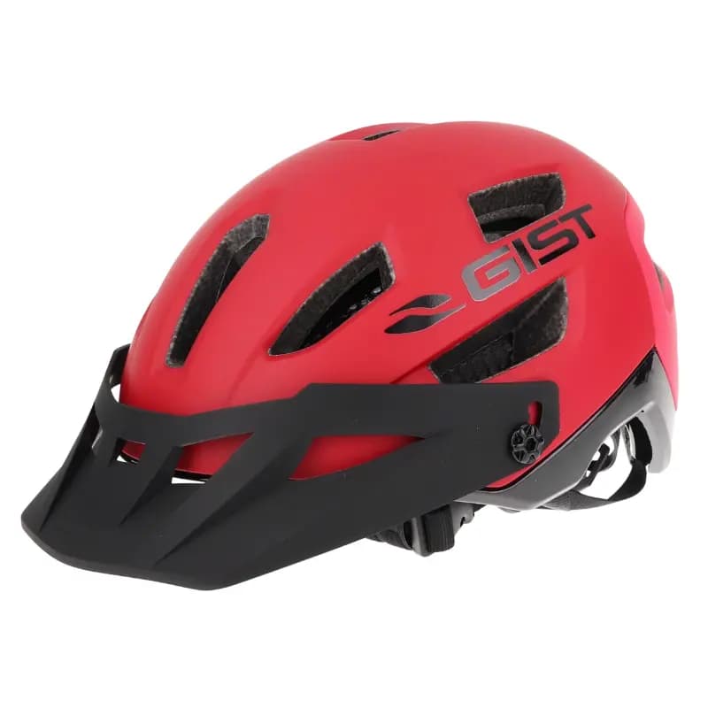 Casque vélo adulte Gist VTT Kop rouge in-mold 53-59 cm avec visière réglable et fit-system 7