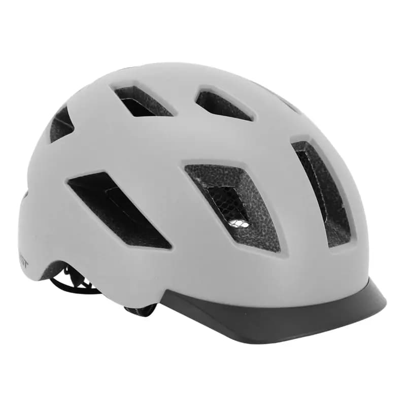 Casque vélo adulte GIST urbain smart gris in-mold avec éclairage arrière taille 56-62