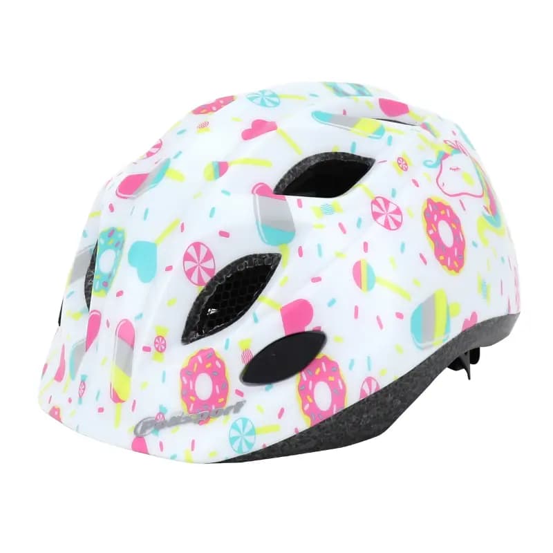 Casque vélo enfant Polisport Lollipops Blanc-Rose 48-52 cm avec molette 3