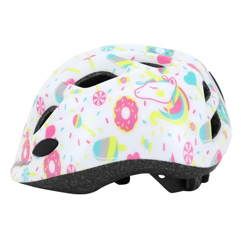 Casque vélo enfant Polisport Lollipops Blanc-Rose 48-52 cm avec molette 4