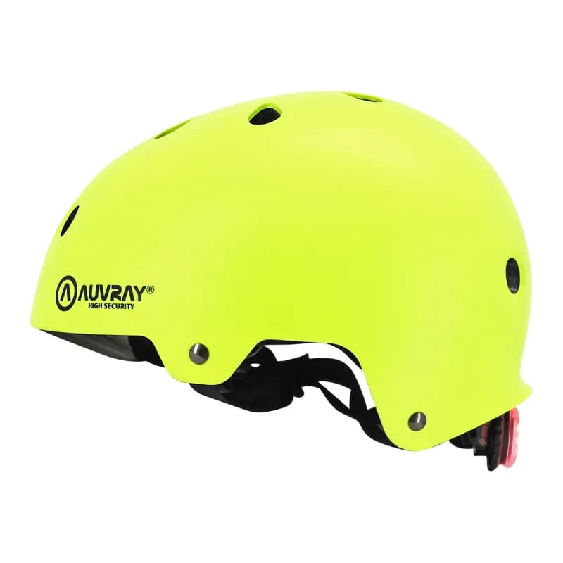 Casque vélo adulte Auvray Urban jaune fluo avec éclairage intégré taille 58-61 4