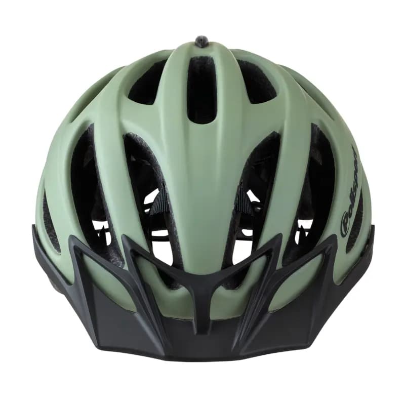 Casque vélo urbain Polisport Sport Flow In-Mold vert mat avec visière noire taille 58-62 système Quick Lock 2