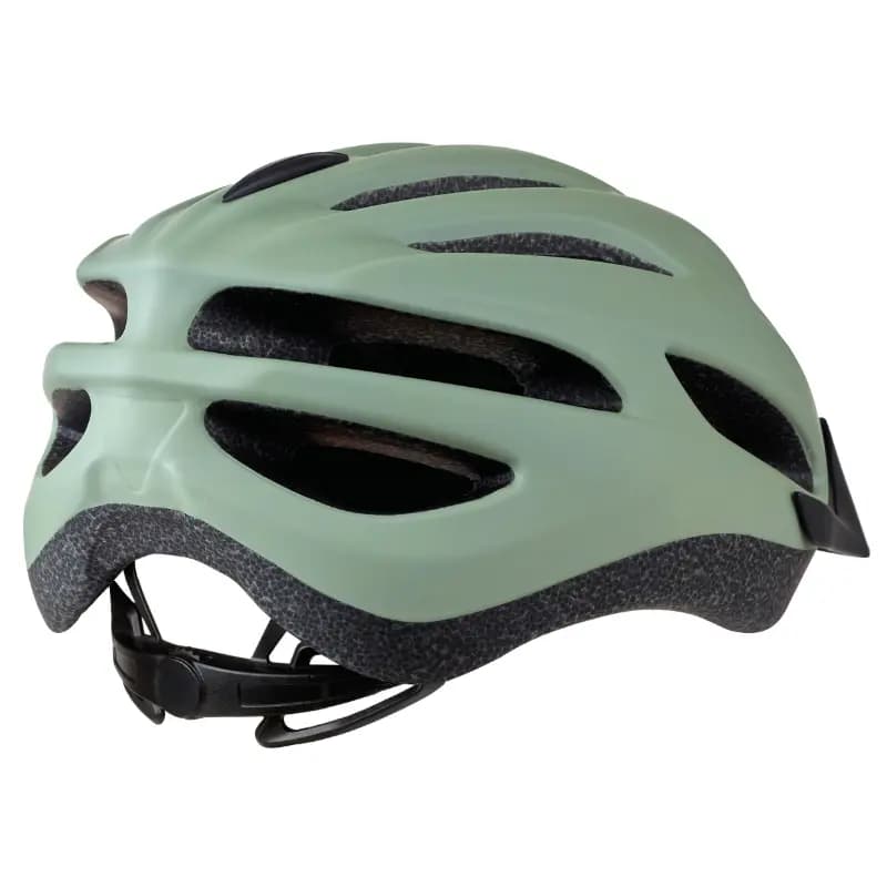 Casque vélo urbain Polisport Sport Flow In-Mold vert mat avec visière noire taille 58-62 système Quick Lock 4