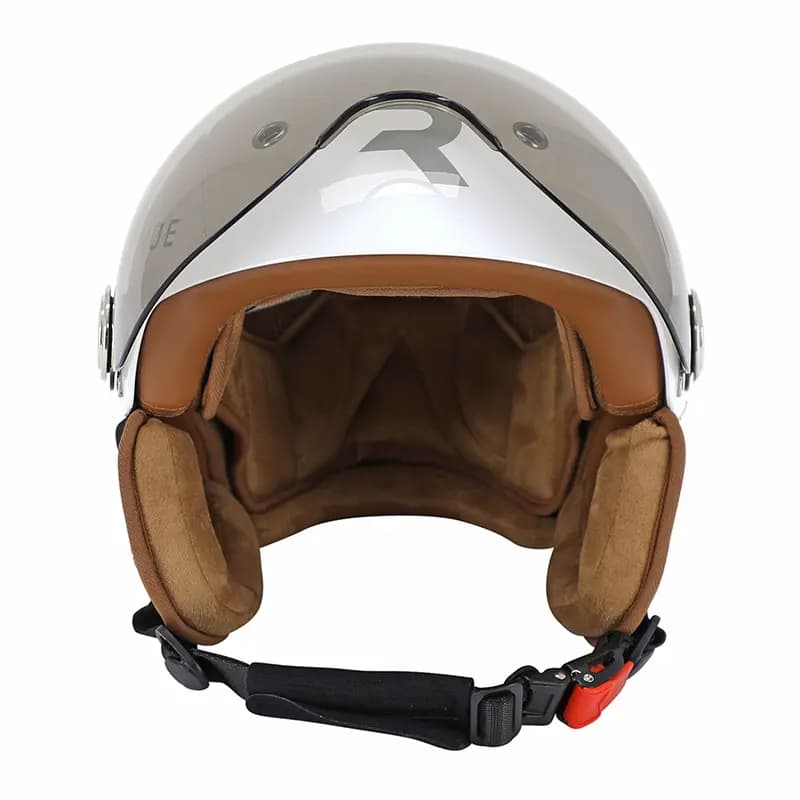 Casque vélo adulte REVOE Premium urbain-city blanc sky taille 59-60 visière réglable protection oreille amovible homologation EN1078+A1 4