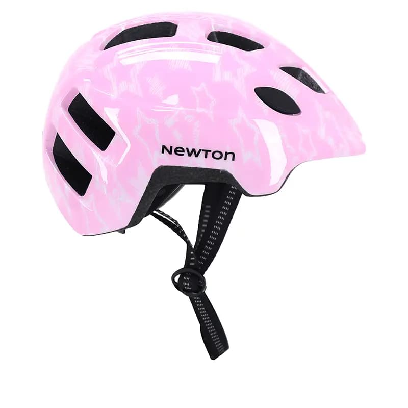Casque vélo enfant Newton Stars rose in-mold avec lock taille 48-52 8