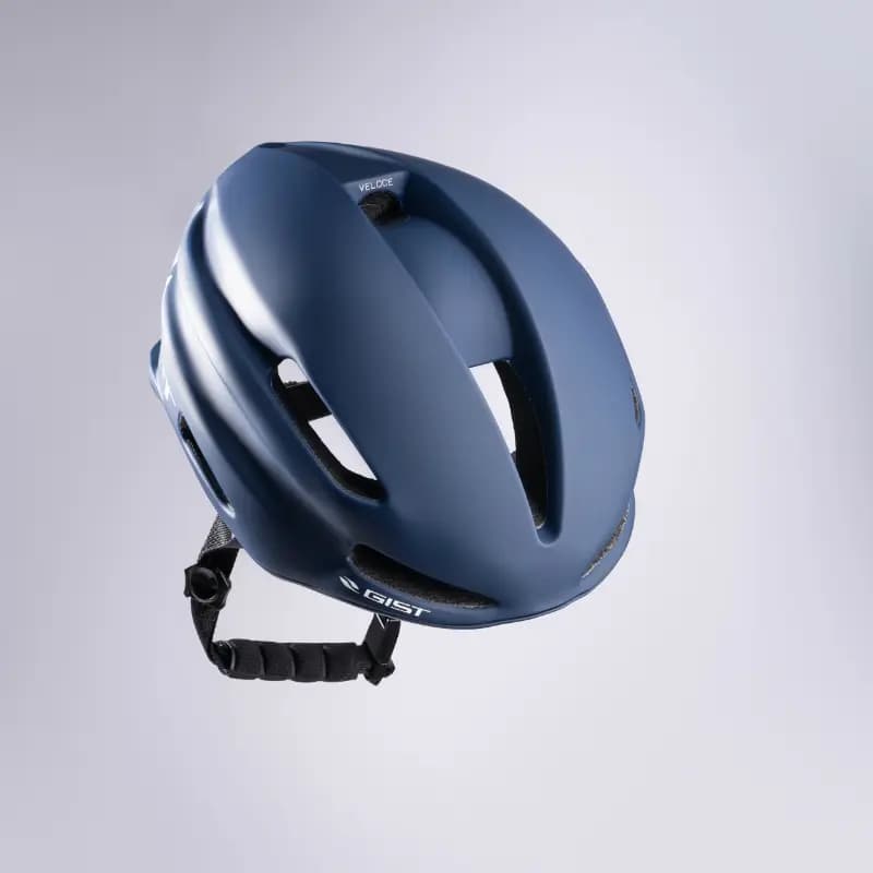 Casque vélo adulte GIST Route Veloce bleu 52-56 cm réglage molette boucle Fidlock 7