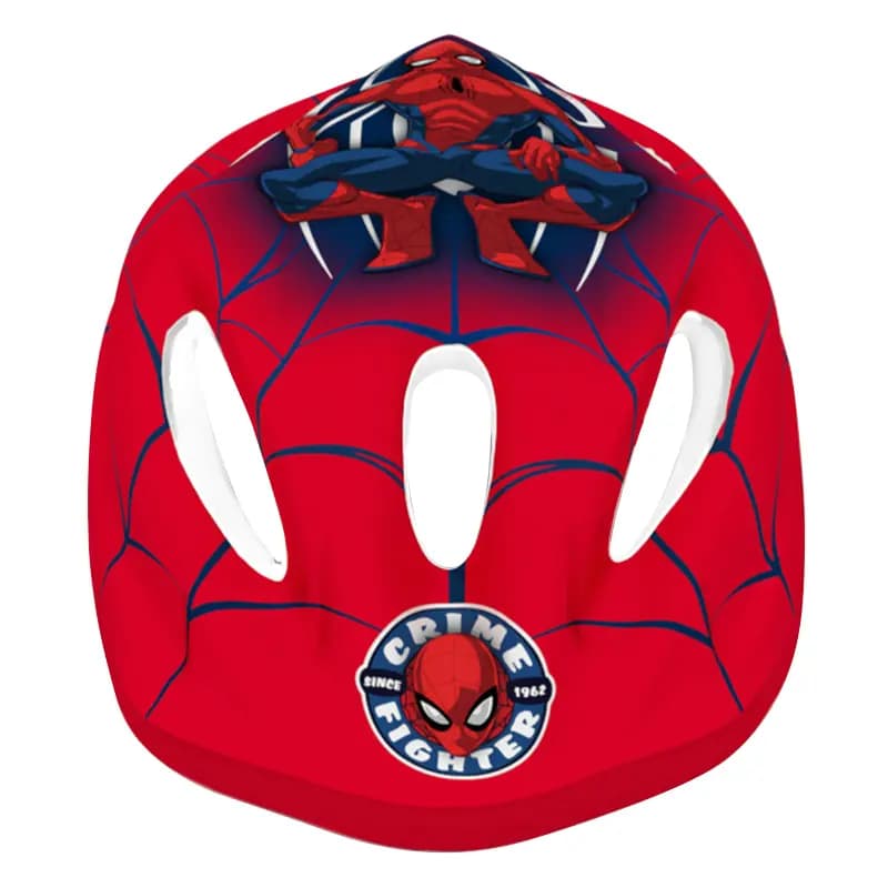 Casque vélo enfant Disney Spiderman rouge taille 52-56 3