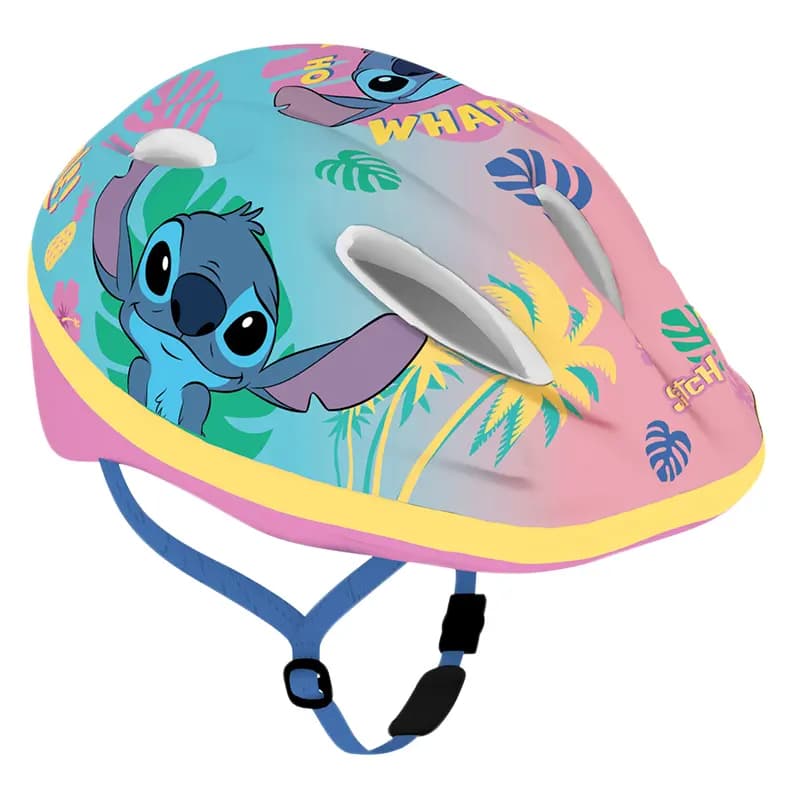 Casque vélo enfant Disney Stitch rose taille 52-56