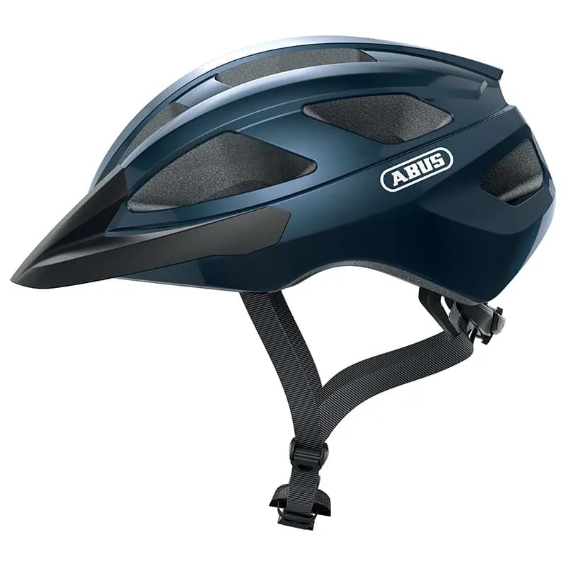 Casque vélo adulte Abus Macator bleu nuit taille M (52-58 cm) réglage molette