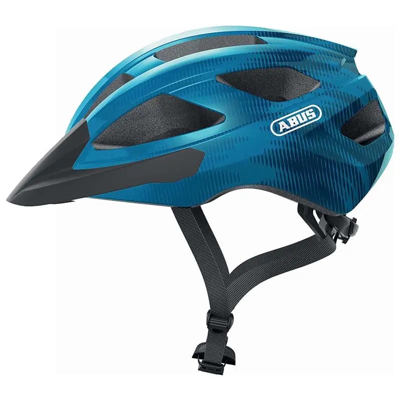Casque vélo adulte Abus Macator bleu acier taille M (52-58 cm)