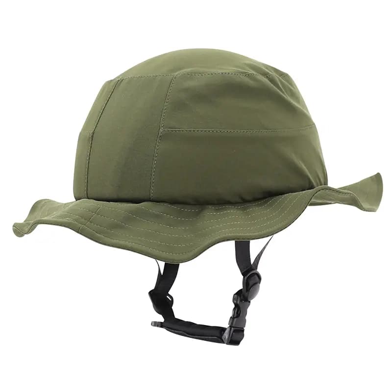 Casque vélo-trottinette adulte urbain-city CP01 avec chapeau textile vert taille M-L réglage molette Sélection P2R 3