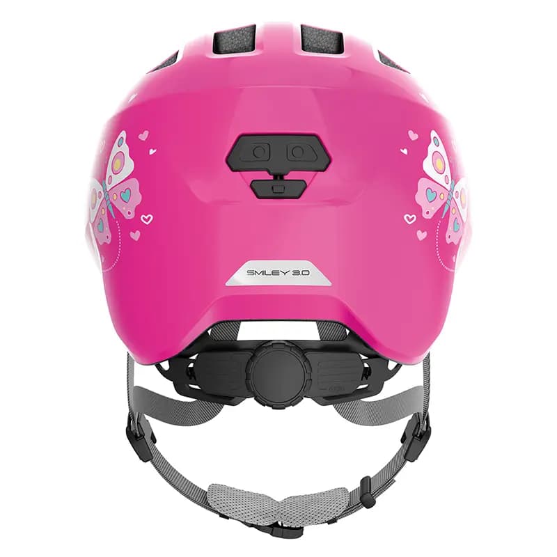 Casque vélo enfant Abus Smiley 3.0 Butterfly rose taille 50-55 cm 3