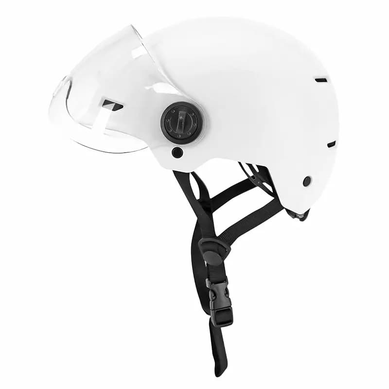 Casque vélo adulte urbain Sélection P2R blanc avec visière 55-58 cm 4