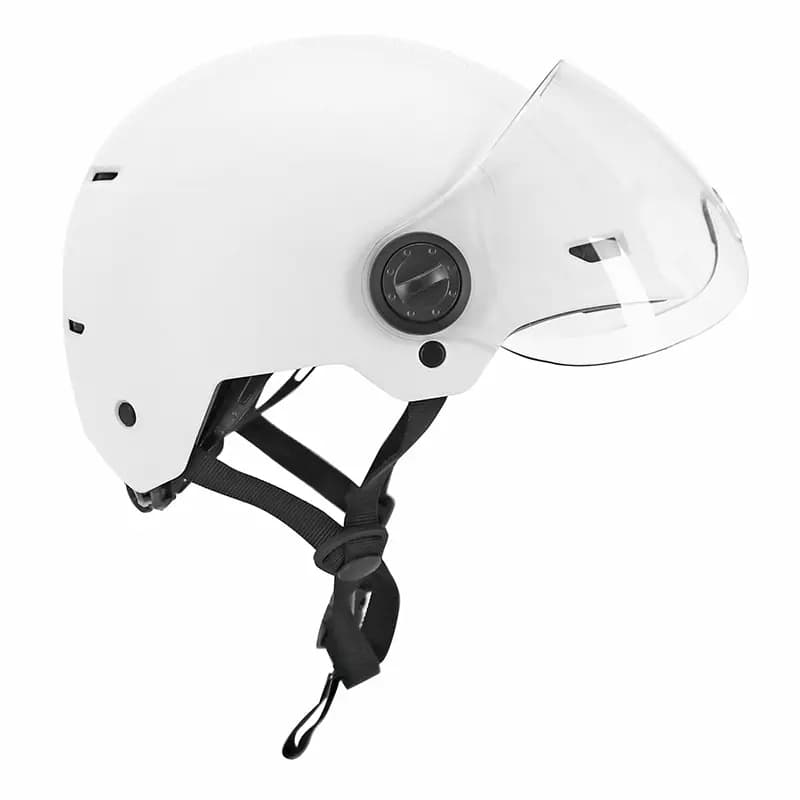 Casque vélo adulte urbain Sélection P2R blanc avec visière 55-58 cm 8