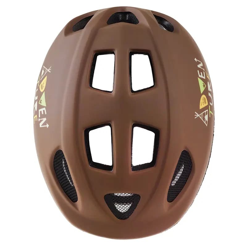Casque vélo enfant Polisport Adventure marron 48-52 cm avec molette 6