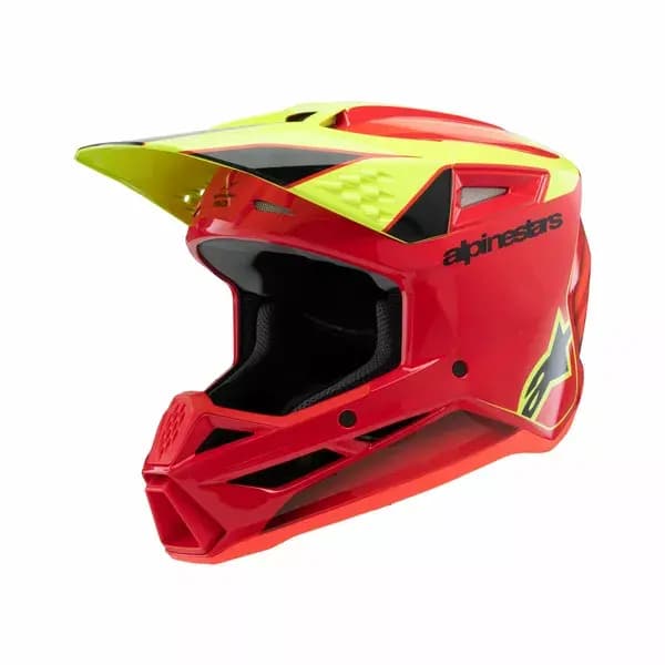 Casque ALPINESTARS Youth SM3 Fray rouge/jaune/noir