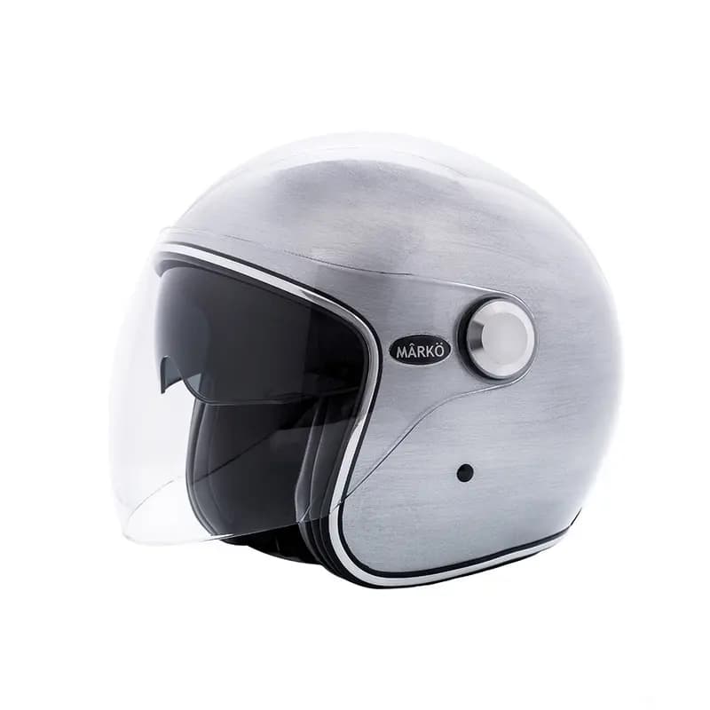 Casque Jet Marko Boréal Aluminium brossé 2XL