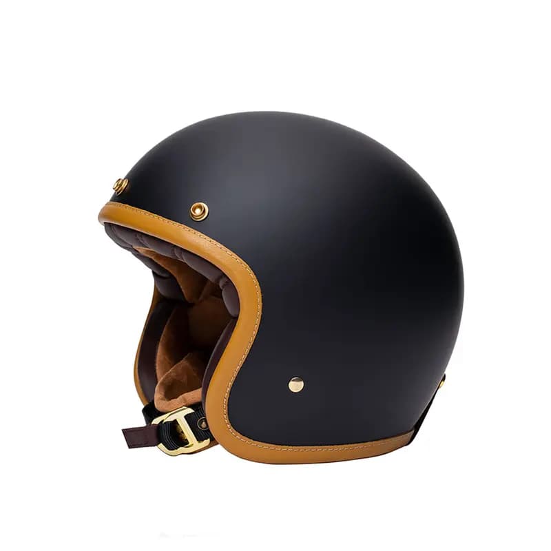 Casque Jet Marko THE CLASSIC Noir Mat S