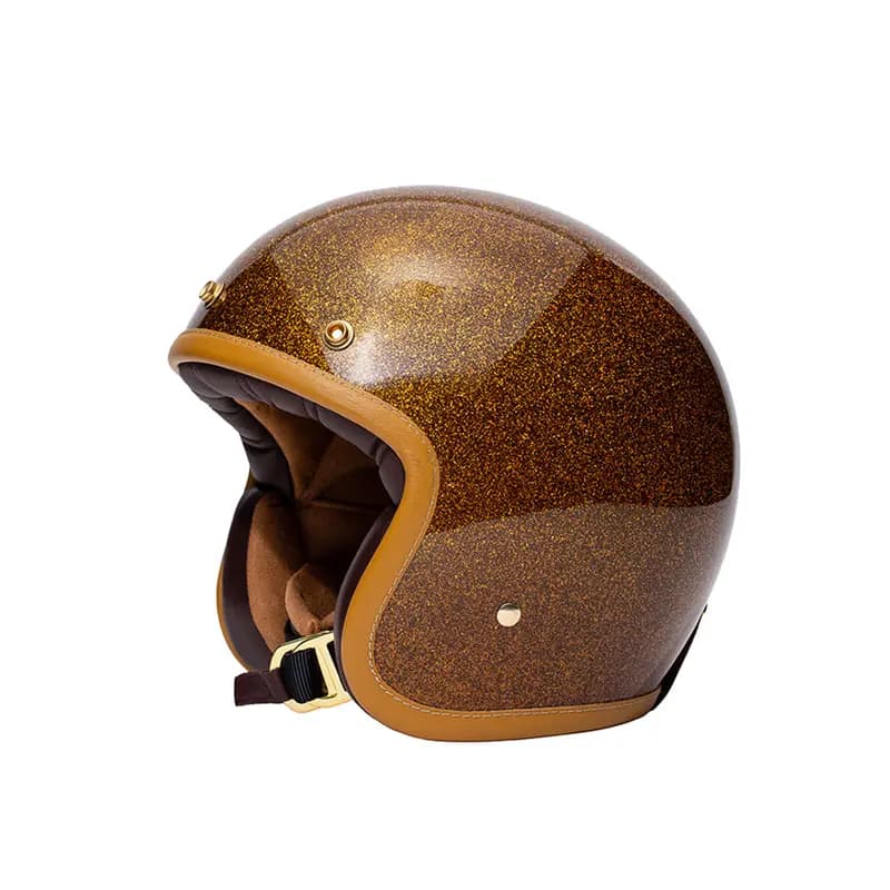Casque jet Marko The Classic marron pailleté M