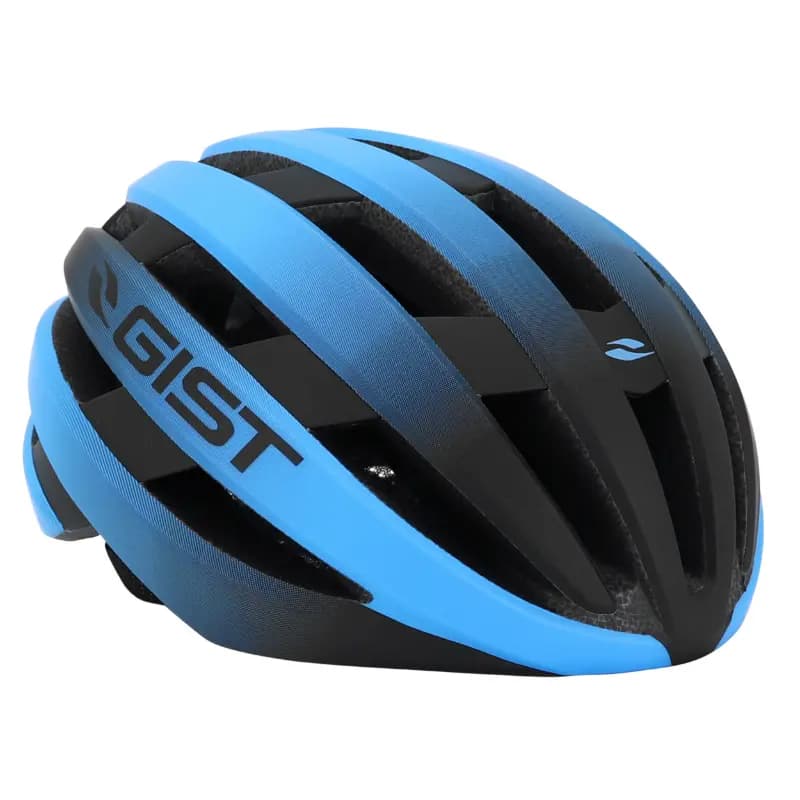 Casque vélo adulte GIST Route Revol bleu-noir femme et junior full in-mold taille 54-58