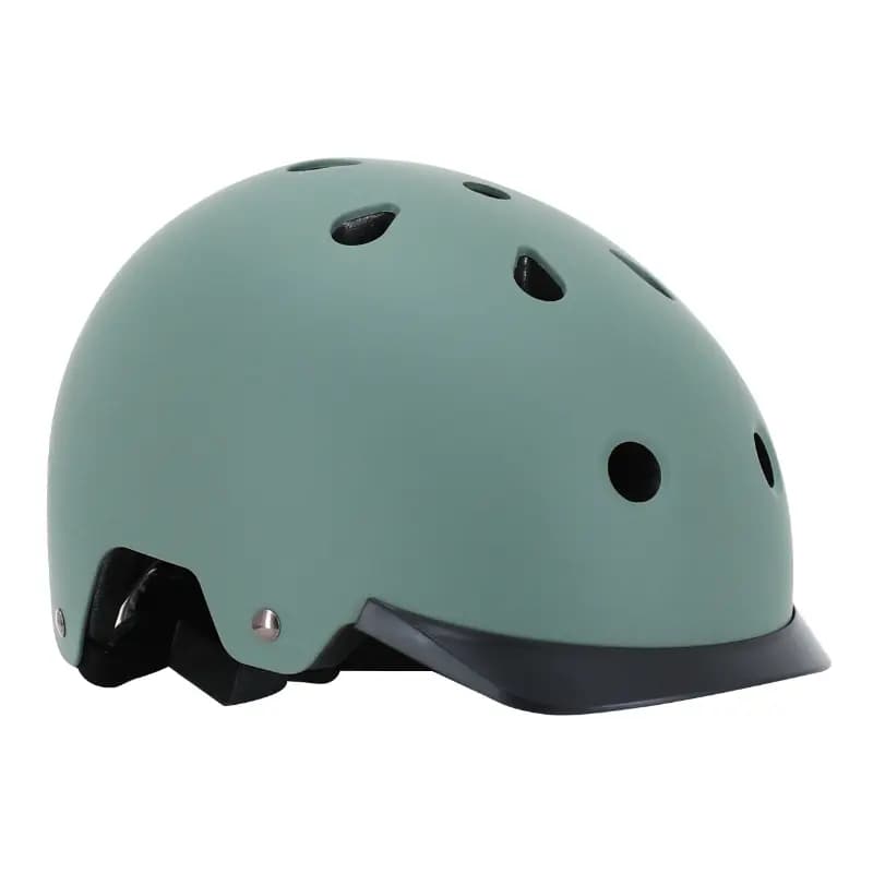 Casque vélo adulte Auvray Urban kaki avec éclairage intégré taille 58-61